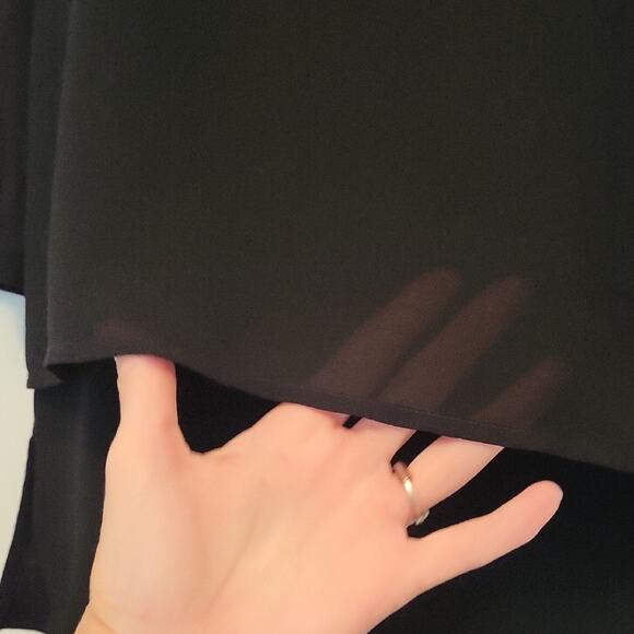 Michael Kors Black Blouse Size S 3/4 Sleeve Tunic - Picture 7 of 13